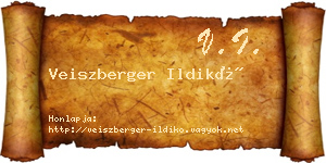 Veiszberger Ildikó névjegykártya
